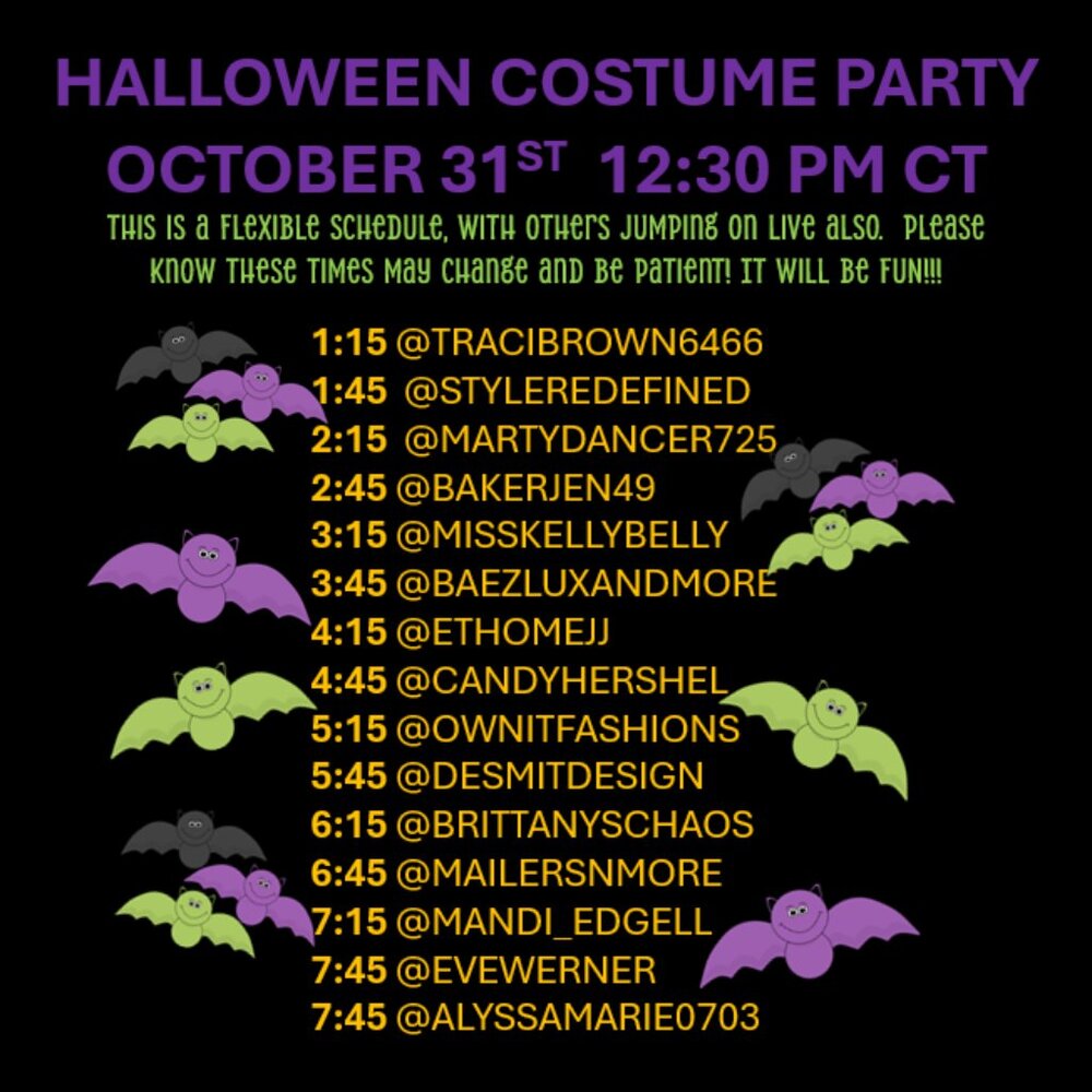 10/31 ALL DAY HALLOWEEN COSTUME COMMUNITY SHARE SHOW!! - Picture 2 of 4